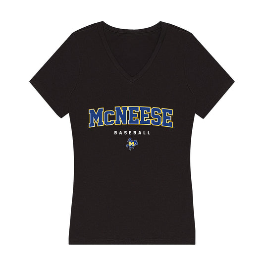 McNeese State - NCAA Baseball : Josh DeGroot - Women's V-Neck T-Shirt-0