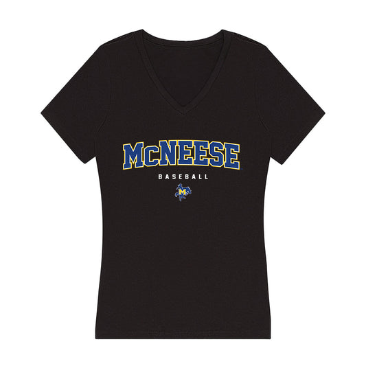 McNeese State - NCAA Baseball : Blayne Fritcher - Women's V-Neck T-Shirt-0