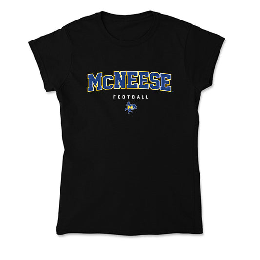 McNeese State - NCAA Football : Dawson Davis - Soft Style Women’s T-Shirt-0