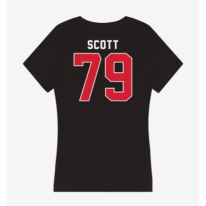Eastern Washington - NCAA Football : Dylan Scott - Women's V-Neck T-Shirt-1
