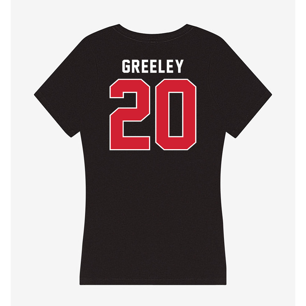 Eastern Washington - NCAA Football : Dre Greeley - Women's V-Neck T-Shirt-1