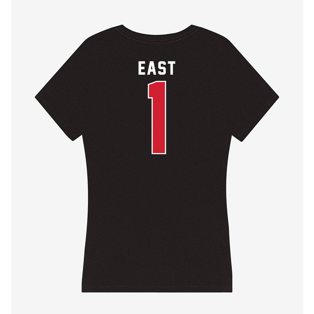 Eastern Washington - NCAA Football : Jamai East - Women's V-Neck T-Shirt-1