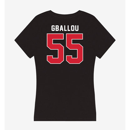 Eastern Washington - NCAA Men's Basketball : Alan Gballou - Women's V-Neck T-Shirt-1