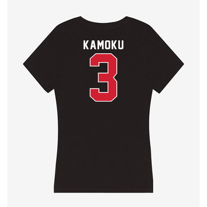 Eastern Washington - NCAA Women's Volleyball : Carlyn Kamoku - Women's V-Neck T-Shirt-1