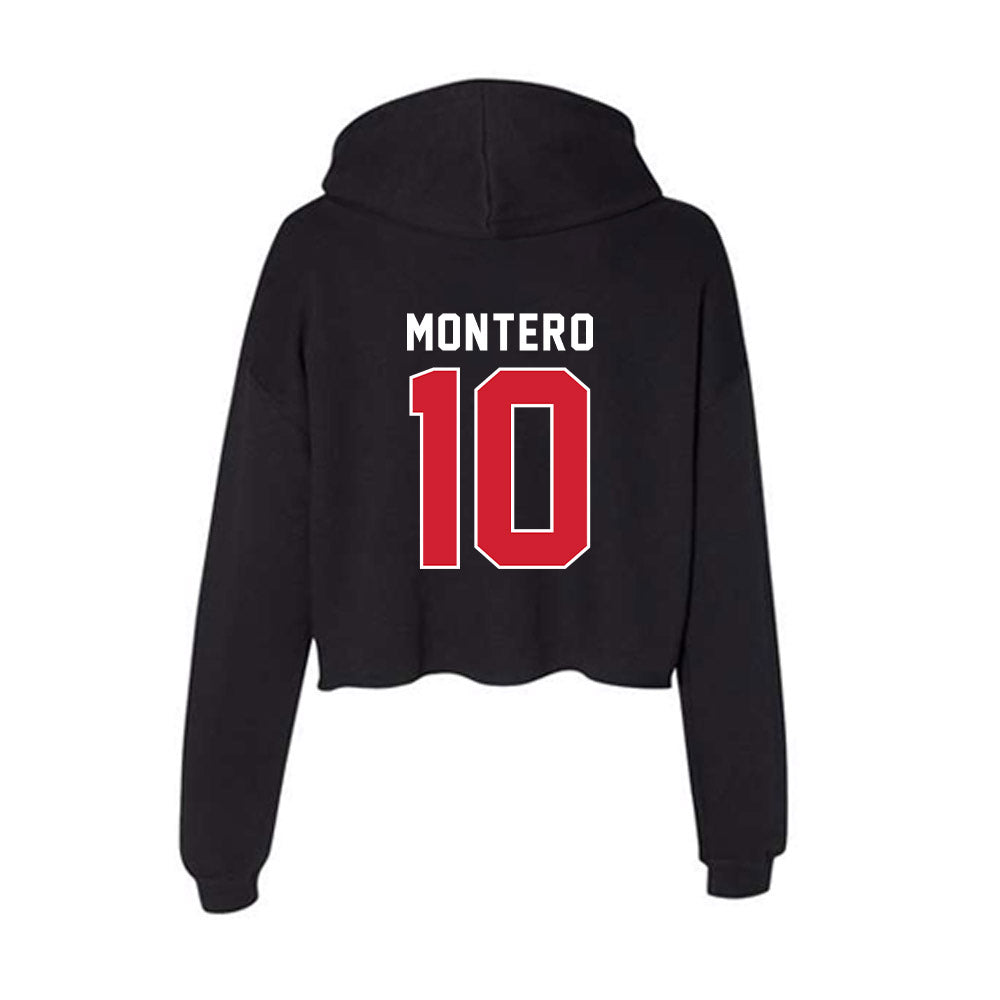 Eastern Washington - NCAA Women's Soccer : Deanna Montero - Women's Crop Fleece Hooded Sweatshirt-1