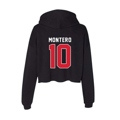 Eastern Washington - NCAA Women's Soccer : Deanna Montero - Women's Crop Fleece Hooded Sweatshirt-1