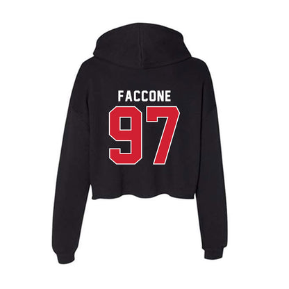 Eastern Washington - NCAA Football : Luke Faccone - Women's Crop Fleece Hoodie-1