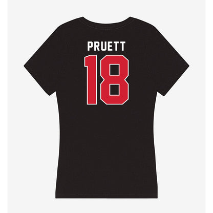 Eastern Washington - NCAA Football : Cole Pruett - Women's V-Neck T-Shirt-1