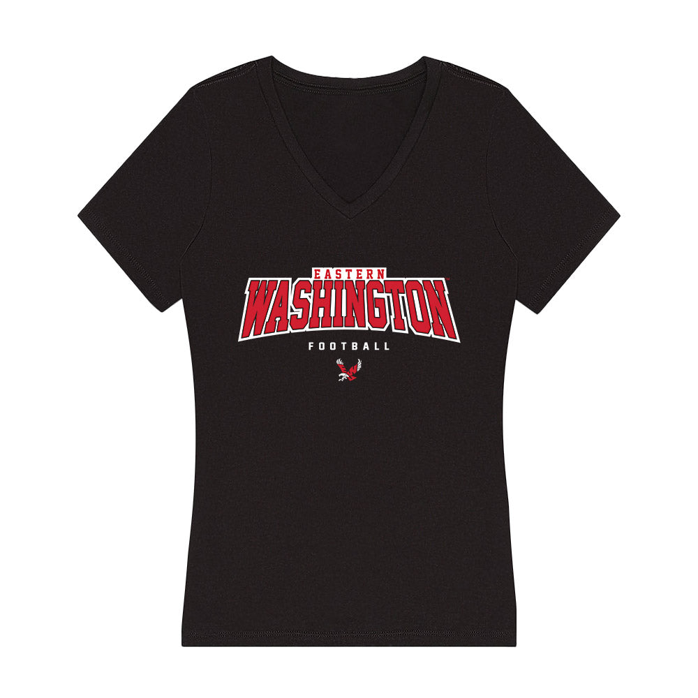 Eastern Washington - NCAA Football : Dre Greeley - Women's V-Neck T-Shirt-0