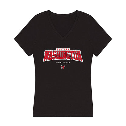Eastern Washington - NCAA Football : Dre Greeley - Women's V-Neck T-Shirt-0