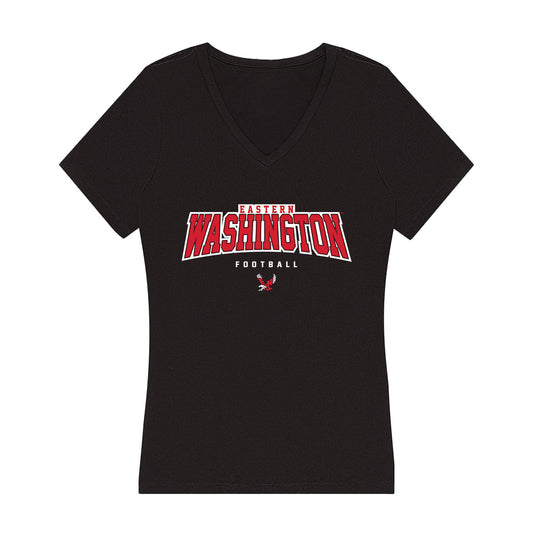 Eastern Washington - NCAA Football : Cole Abarca - Women's V-Neck T-Shirt-0
