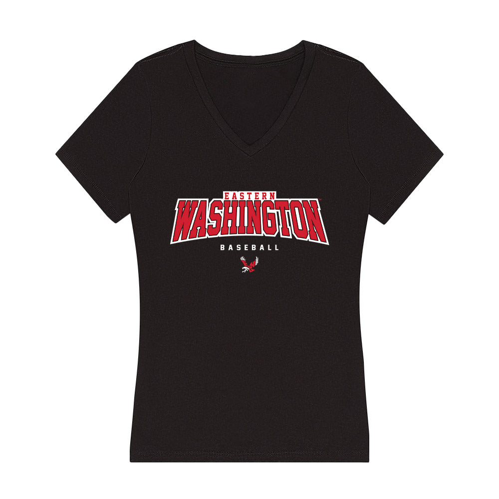 Eastern Washington - NCAA Baseball : Andrew Langer - Women's V-Neck T-Shirt-0