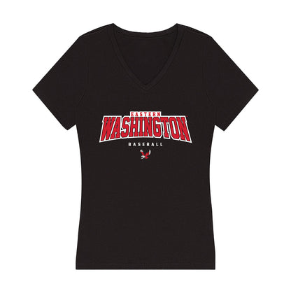 Eastern Washington - NCAA Baseball : Andrew Langer - Women's V-Neck T-Shirt-0