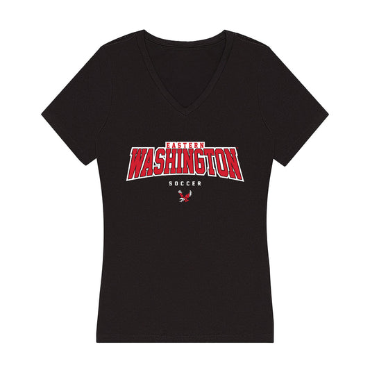 Eastern Washington - NCAA Women's Soccer : Savvy Briceno - Women's V-Neck T-Shirt-0