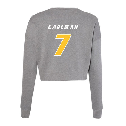 Hofstra - NCAA Men's Soccer : Bastian Carlman - Women's Cropped Crew Fleece-1