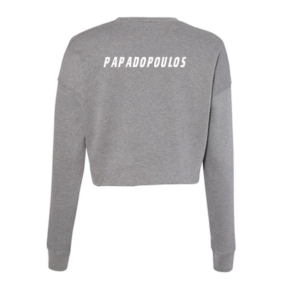 Hofstra - NCAA Men's Track & Field : Evan Papadopoulos - Women's Cropped Crew Fleece-1