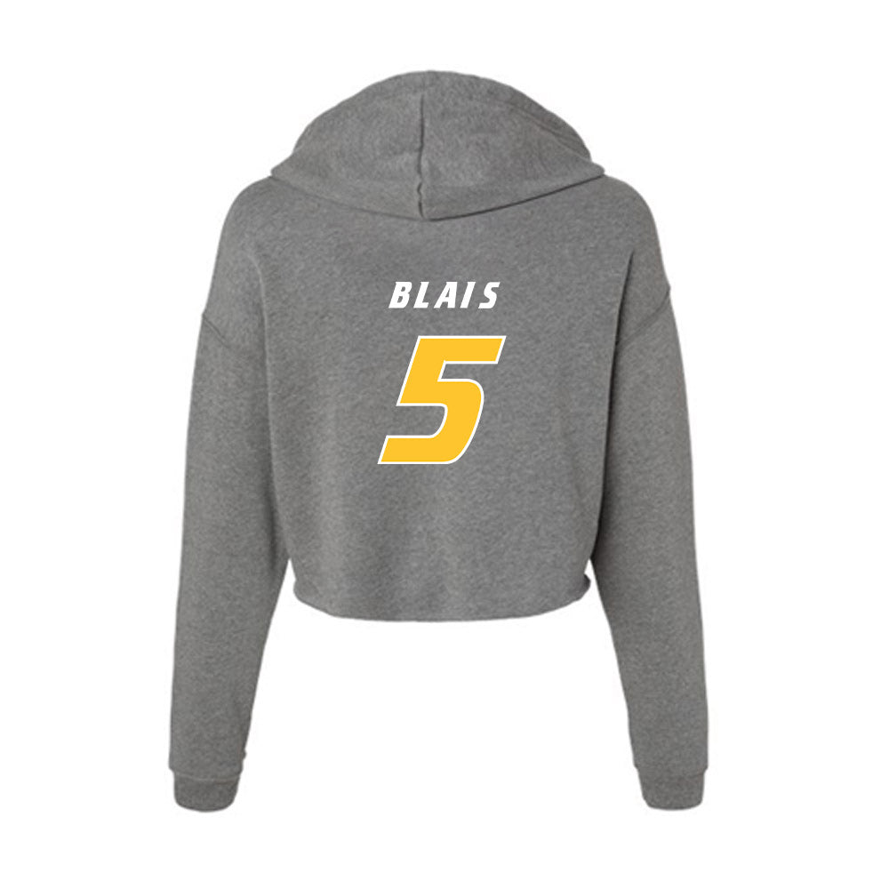 Hofstra - NCAA Men's Lacrosse : Jack Blais - Women's Crop Fleece Hoodie-1