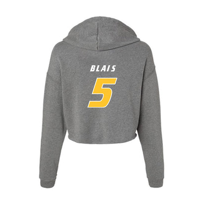 Hofstra - NCAA Men's Lacrosse : Jack Blais - Women's Crop Fleece Hoodie-1