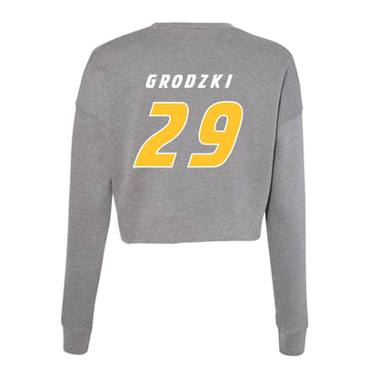 Hofstra - NCAA Men's Soccer : Anthony Grodzki - Women's Cropped Crew Fleece-1