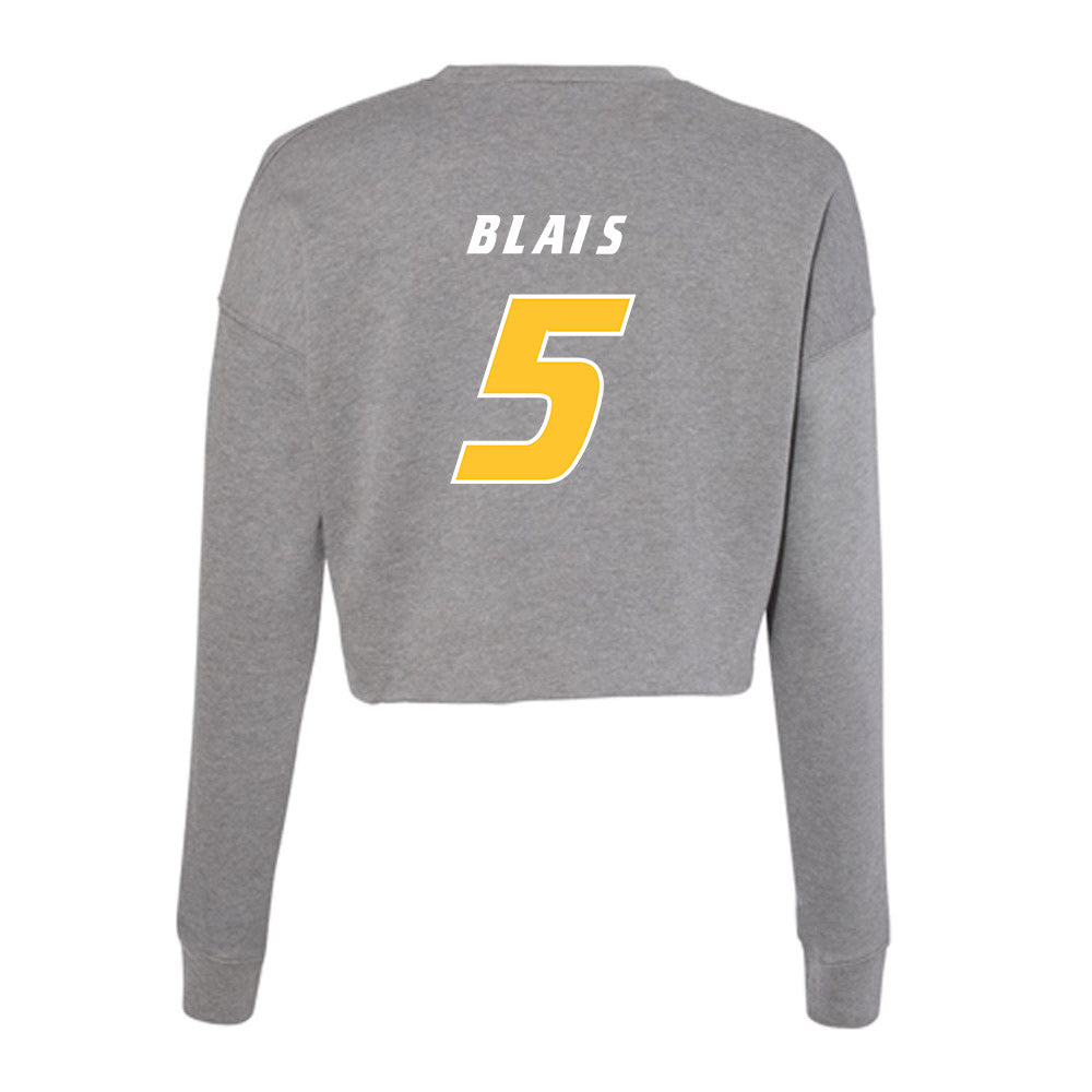 Hofstra - NCAA Men's Lacrosse : Jack Blais - Women's Cropped Crew Fleece-1