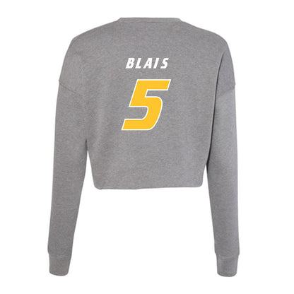 Hofstra - NCAA Men's Lacrosse : Jack Blais - Women's Cropped Crew Fleece-1