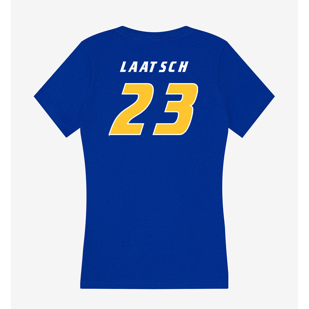 Hofstra - NCAA Men's Lacrosse : Owen Laatsch - Women's V-Neck T-Shirt-1