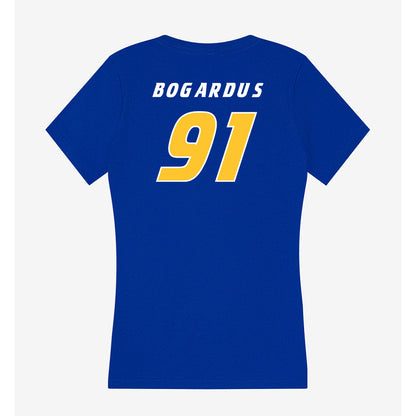 Hofstra - NCAA Men's Lacrosse : Drew Bogardus - Women's V-Neck T-Shirt-1