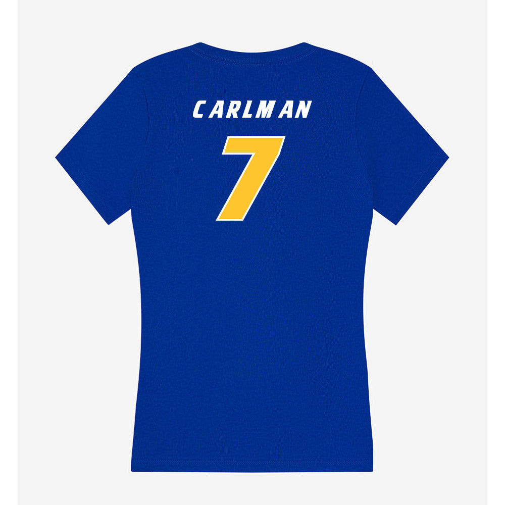 Hofstra - NCAA Men's Soccer : Bastian Carlman - Women's V-Neck T-Shirt-1