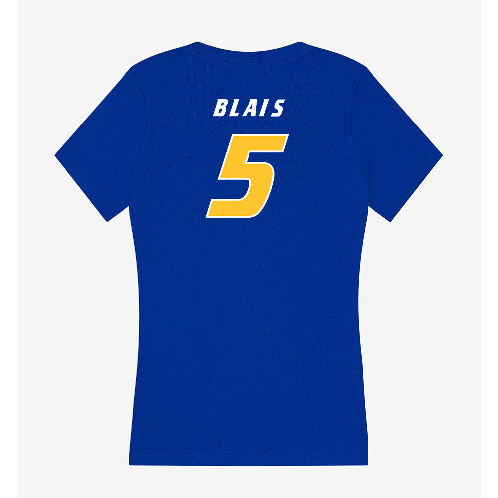 Hofstra - NCAA Men's Lacrosse : Jack Blais - Women's V-Neck T-Shirt-1