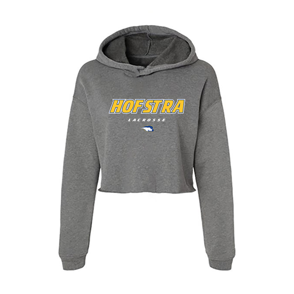 Hofstra - NCAA Men's Lacrosse : Jack Blais - Women's Crop Fleece Hoodie-0