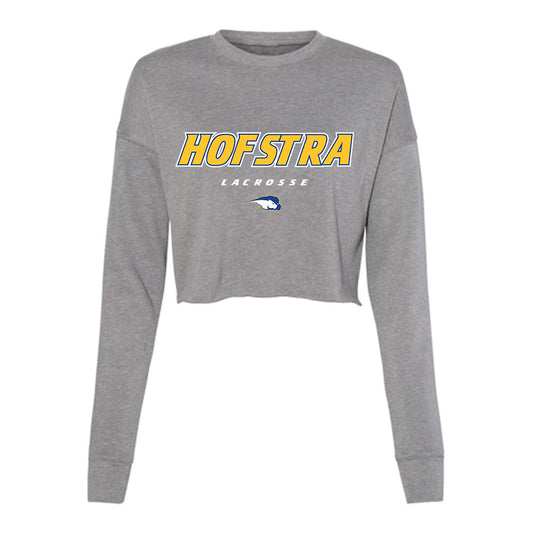 Hofstra - NCAA Women's Lacrosse : Natalie DeMeo - Women's Cropped Crew Fleece-0