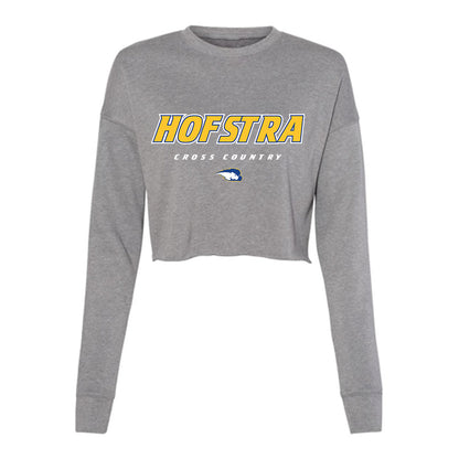 Hofstra - NCAA Men's Cross Country : Abel Kipkemboi - Women's Cropped Crew Fleece-0
