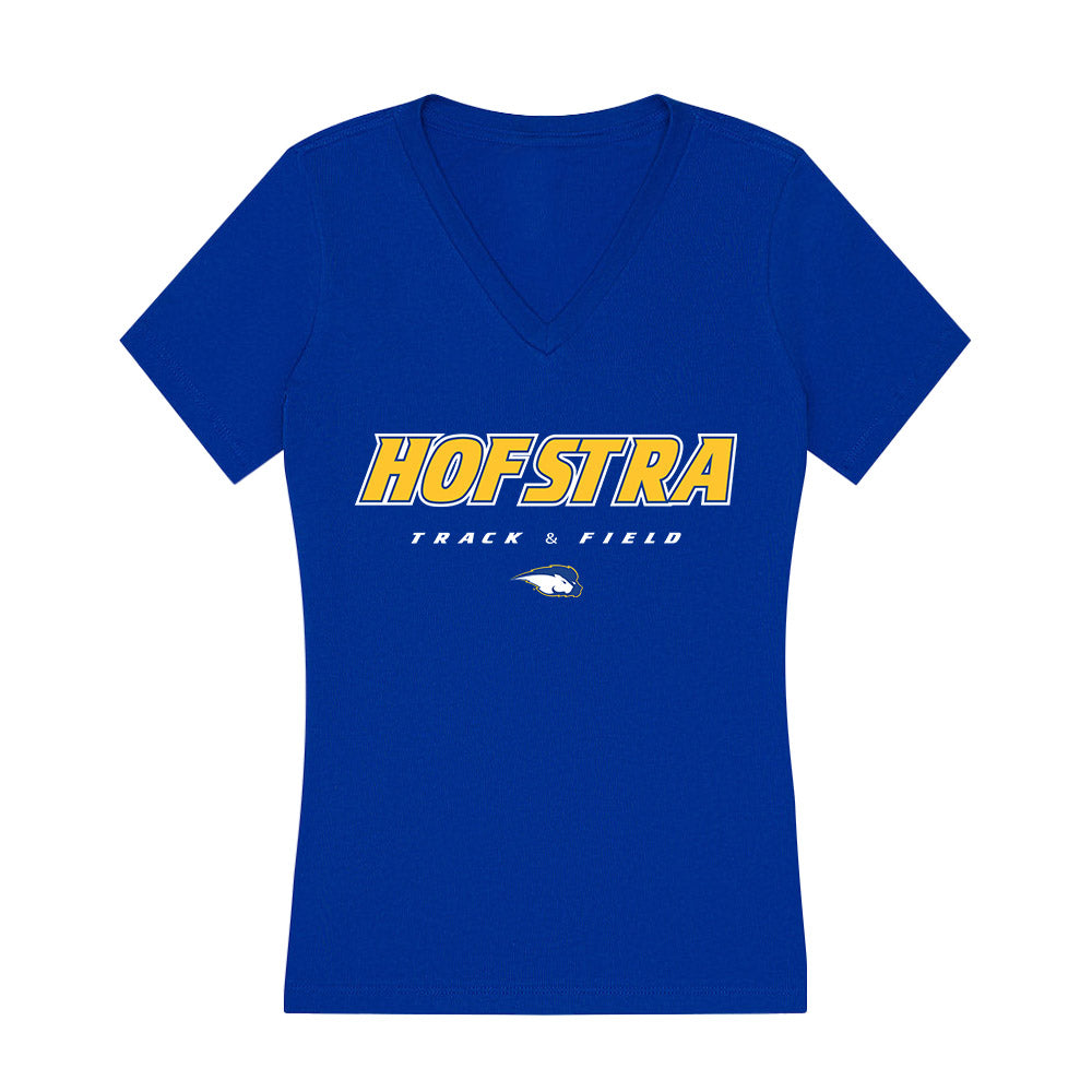 Hofstra - NCAA Men's Track & Field : Evan Papadopoulos - Women's V-Neck T-Shirt-0