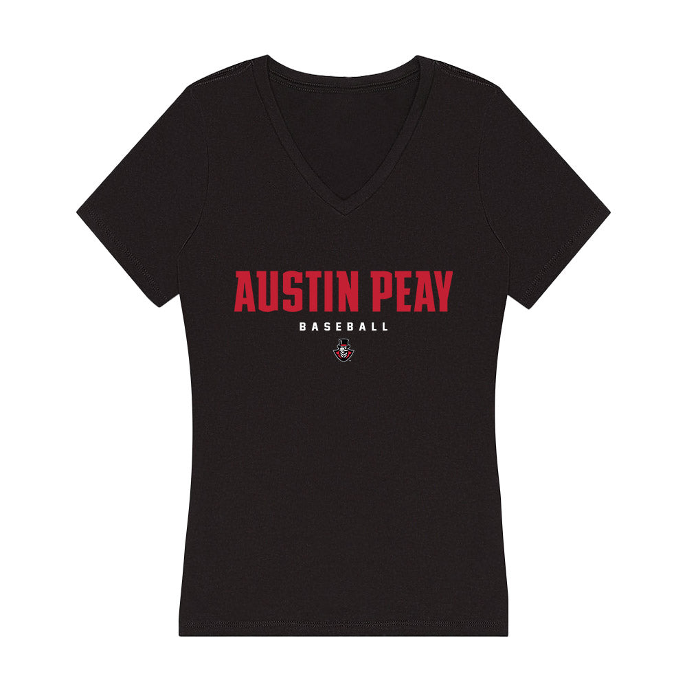 APSU - NCAA Baseball : Elijah Underhill - Classic Shersey Women's V-Neck T-Shirt-0