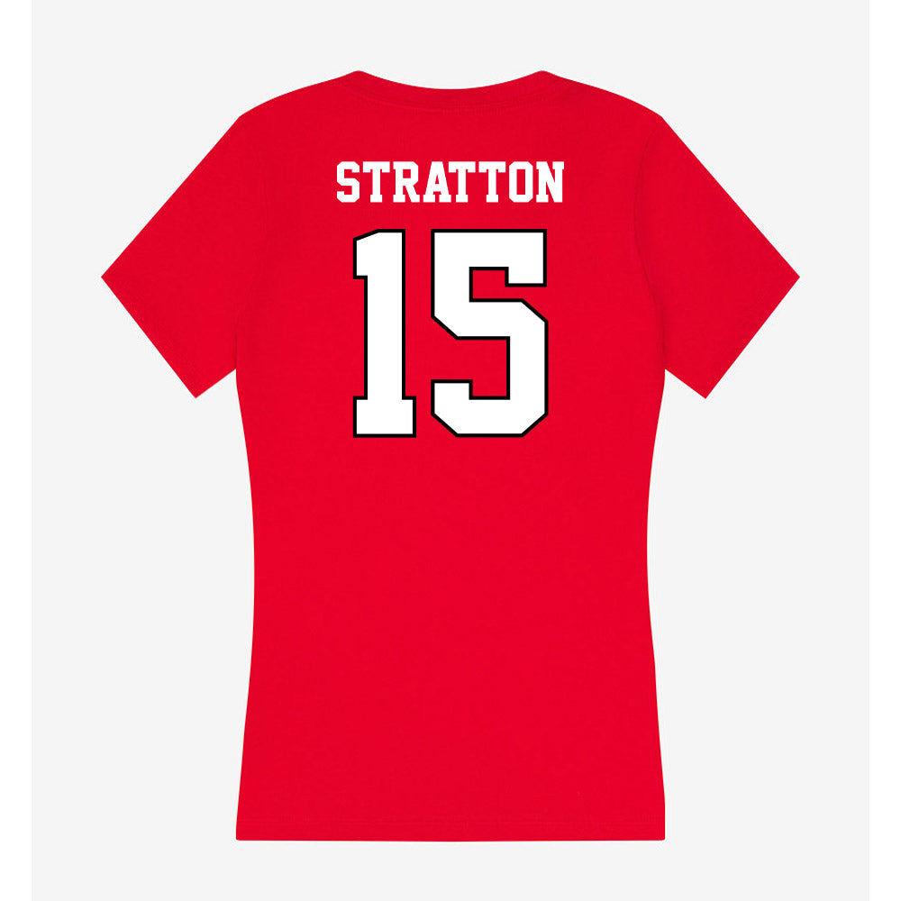 Youngstown State - NCAA Women's Volleyball : Ava Stratton - Classic Shersey Women's V-Neck T-Shirt-1