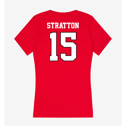 Youngstown State - NCAA Women's Volleyball : Ava Stratton - Classic Shersey Women's V-Neck T-Shirt-1