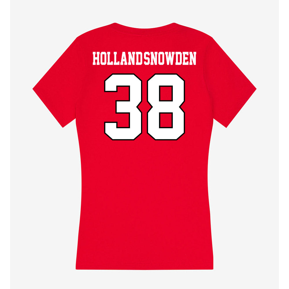 Youngstown State - NCAA Football : Bryant Holland-Snowden - Classic Shersey Women's V-Neck T-Shirt-1