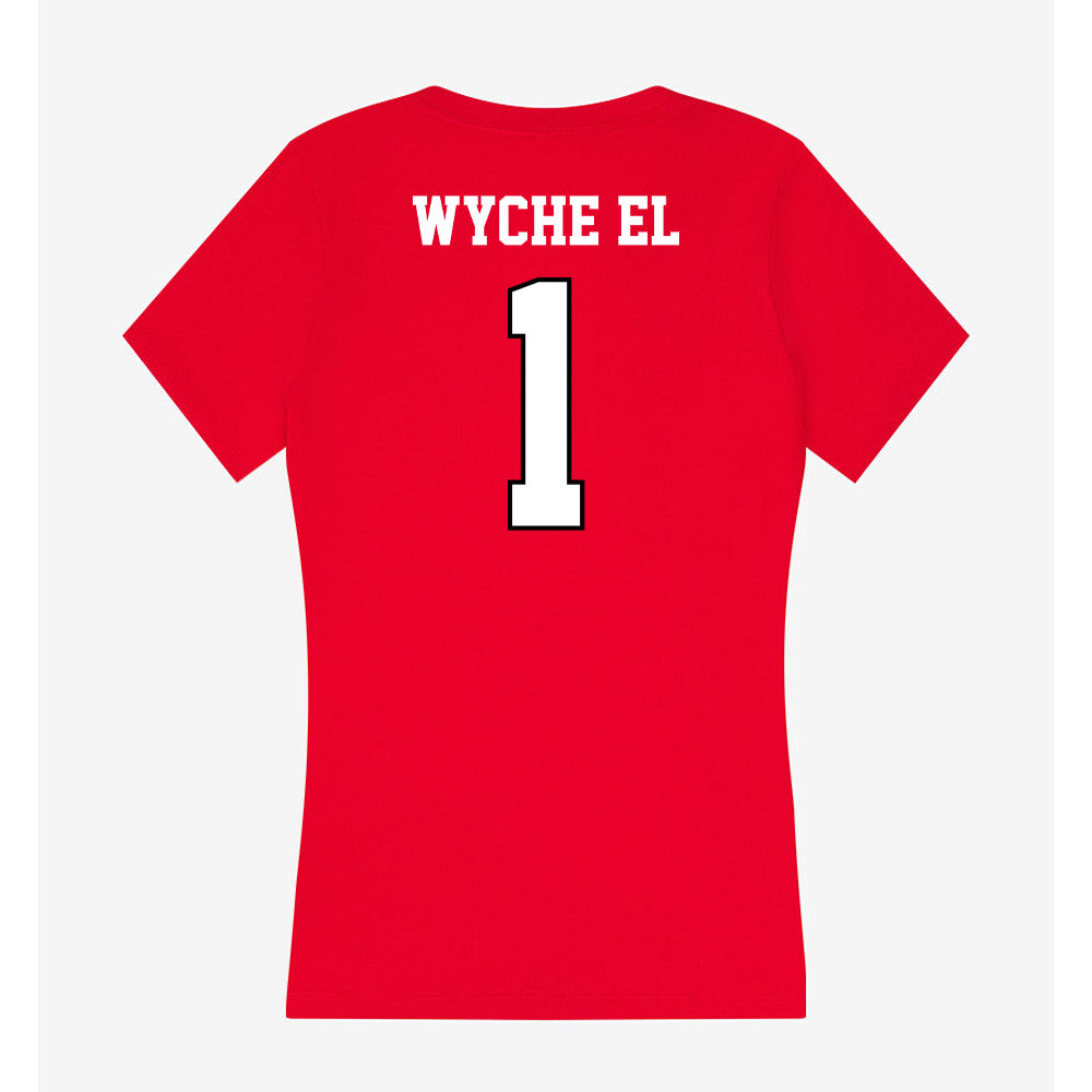 Youngstown State - NCAA Football : Lynn Wyche El - Classic Shersey Women's V-Neck T-Shirt-1