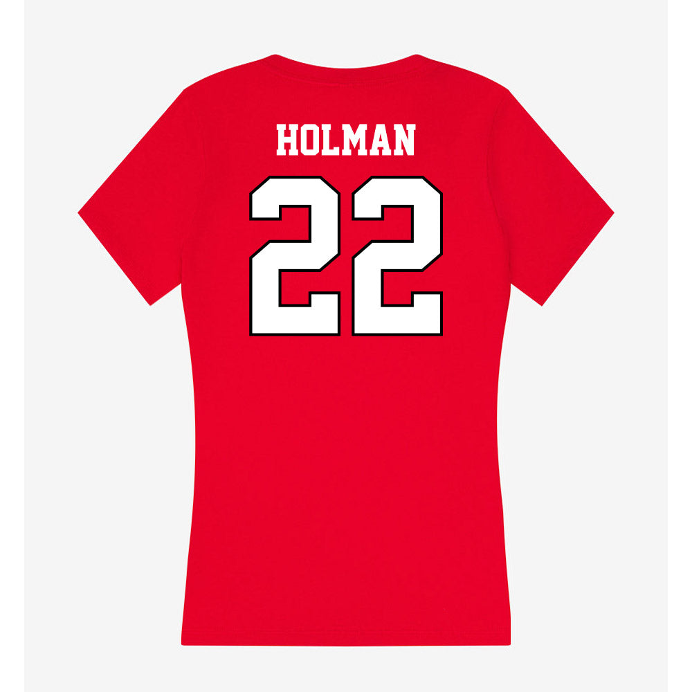 Youngstown State - NCAA Football : Dev Holman - Classic Shersey Women's V-Neck T-Shirt-1