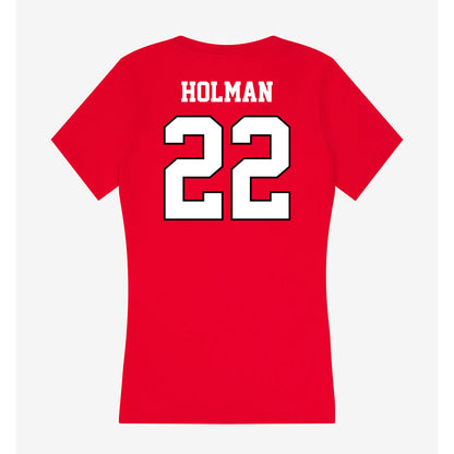 Youngstown State - NCAA Football : Dev Holman - Classic Shersey Women's V-Neck T-Shirt-1
