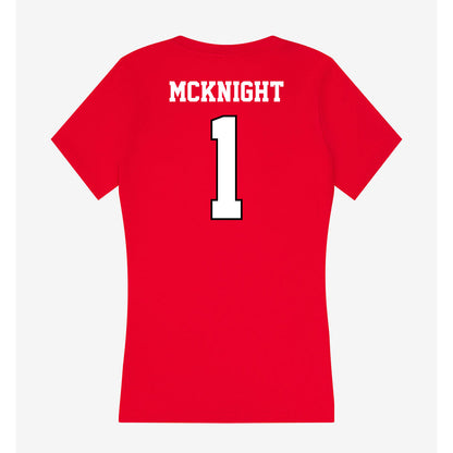 Youngstown State - NCAA Women's Basketball : Evelyn McKnight - Classic Shersey Women's V-Neck T-Shirt-1