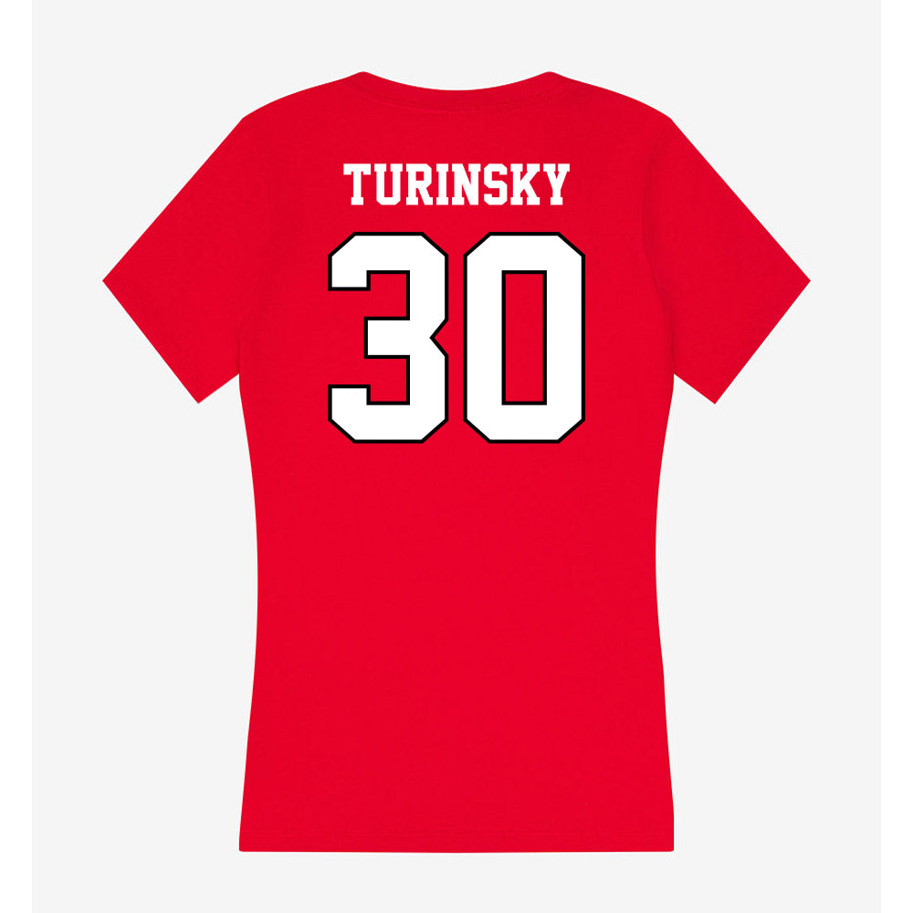 Youngstown State - NCAA Women's Basketball : Kaitlyn Turinsky - Classic Shersey Women's V-Neck T-Shirt-1