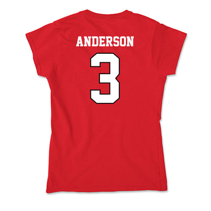 Youngstown State - NCAA Men's Basketball : Derrick Anderson - Classic Shersey Soft Style Women’s T-Shirt-1