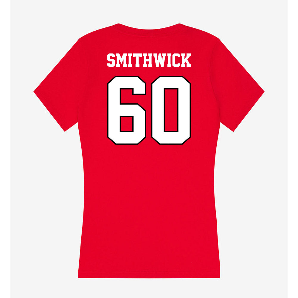 Youngstown State - NCAA Football : Najwan Smithwick - Classic Shersey Women's V-Neck T-Shirt-1