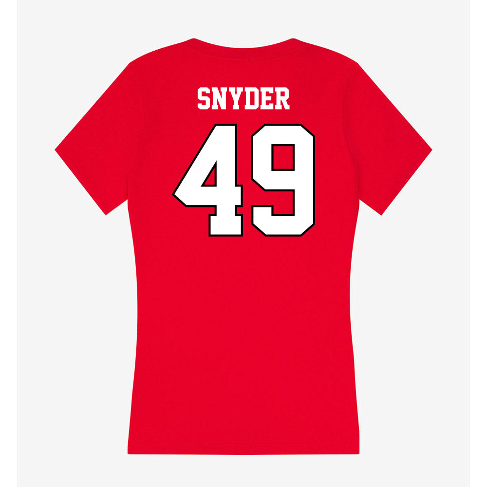 Youngstown State - NCAA Football : AJ Snyder - Classic Shersey Women's V-Neck T-Shirt-1