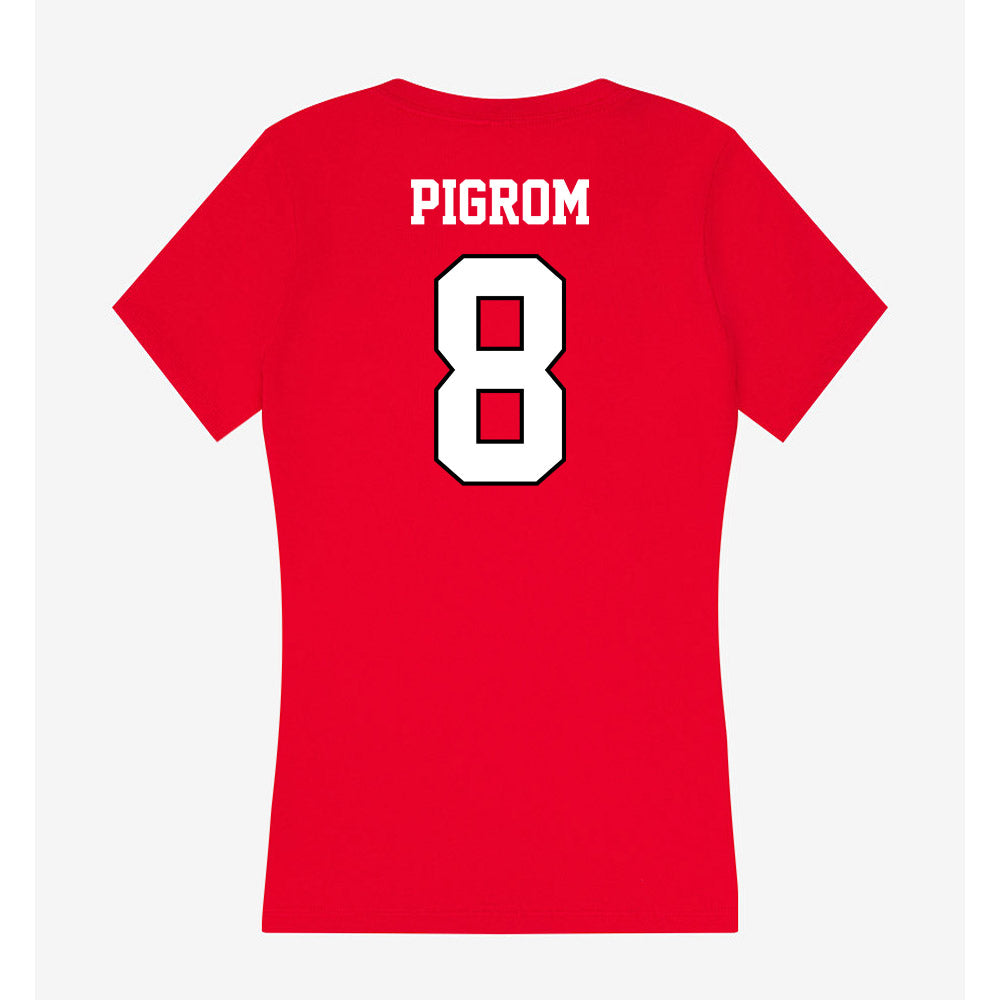 Youngstown State - NCAA Women's Lacrosse : Skylar Pigrom - Classic Shersey Women's V-Neck T-Shirt-1