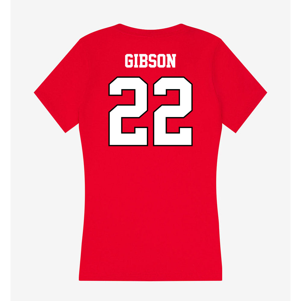Youngstown State - NCAA Football : Sirr Gibson - Classic Shersey Women's V-Neck T-Shirt-1
