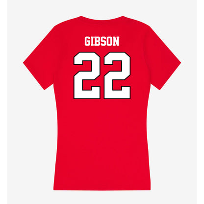 Youngstown State - NCAA Football : Sirr Gibson - Classic Shersey Women's V-Neck T-Shirt-1