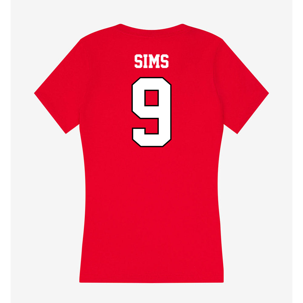 Youngstown State - NCAA Baseball : Kyan Sims - Classic Shersey Women's V-Neck T-Shirt-1
