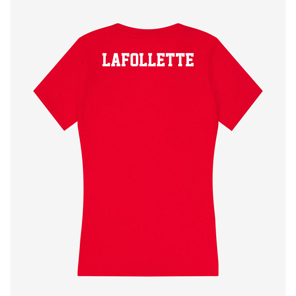Youngstown State - NCAA Women's Swimming & Diving : Owynn LaFollette - Classic Shersey Women's V-Neck T-Shirt-1